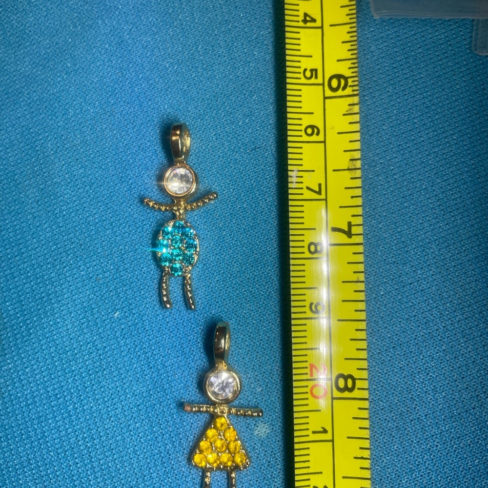 Child, charms, aqua, and citrine